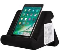ROXANEPIG Almohada Soporte para Tablet Multi-Ángulo con Bolsillo, Soporte de Almohada para Sofá de Libros, Soporte de Cuña para Tablet, Soporte Triangular Portátil para Tablet para Tabletas, Lectores