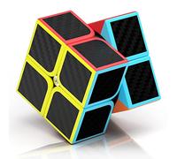 ROXENDA Cubo de Velocidad 2x2, Cubo Mágico 2x2x2 Etiqueta de Fibra de Carbono Super-Duradera con Colores Vivos (2x2x2)