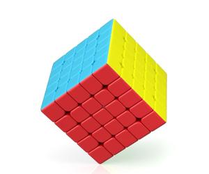 ROXENDA Cubo de Velocidad 5x5 Speed Cube - Torneado Suave y Rápido: Sólido, Duradero y Stickerless, Gira más Rápido Que el Original (5x5x5)