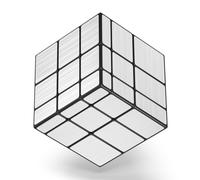 Roxenda Cubo de velocidad de espejo plateado, rompecabezas irregular de 3 x 3 pulgadas, cubo mágico para niños, cubo de rompecabezas secuencial suave de 3 x 3 juguetes para diversión rápida para niños