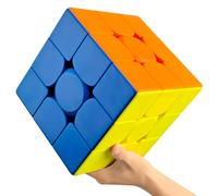 ROXENDA Cubo Mágico Puzzle 3x3 Gigante 18.8CM, Giant Speed Cube para Fiestas, Juegos en Familia y Tiempo Libre, Divertido Juguete de Rompecabezas