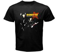 Roxette Pop Rock Duo Listen To Your Heart Men's T-Shirt Unisex Black Men Tees XL
