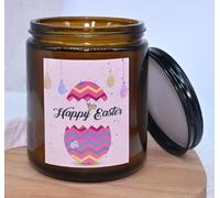 ROXIIFEE Candela profumata pasquale Collezione Floreale Primaverile, Candele di soia per aromaterapia, Profumo fresco e duraturo per decorazioni per la casa e regali di Natale (200 g, Lavanda)