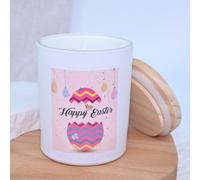 ROXIIFEE Candele in vetro profumate alla lavanda da 200 g, set regalo di candele pasquali, candela in cera di soia naturale, candela fortemente profumata fino a 50 ore per moglie