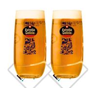 Roxley Estrella Galicia - Vaso de cerveza (2 unidades, 56 cl)