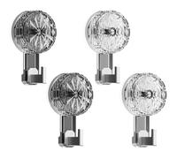 RoxNvm Gancho Ventosa Baño, 4 Piezas Percha Baño, Suction Hooks, Perchas Adhesivas Fuertes, Cuelga Toallas para Cocina Oficina Habitación