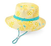 RoxNvm Gorro Pescador Niño, Sombrero Niño, Gorro Bebe Sol Ajustable, Sombrero Pescador, UPF 50+ Gorros Playa Chapeu Criança Filtro UV Bebe para Niños y Niñas de 3 a 8 Años (Piñas)