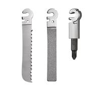 Roxon FT01 Construya su Propio Accesorio Multiherramienta para Flex Multitool (3 piezas por juego incluido, Sierra Cónica y Lima de Diamante (Gruesa + Fina) y Adaptador de Broca de 1/4 ")