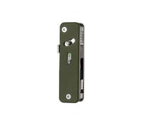 ROXON S503G multiherramienta de bolsillo EDC 9 en 1 con mango de G10(Verde) | Tijeras, destornillador, enhebrador, punzón, destornillador plano, regla, regalo para hombres