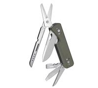 ROXON S505G Flex Shears Multiherramienta de diseño modular con tijera grande fija-Cuchilla intercambiable de BA01-BA17 e implementos intercambiables de FT01-FT12 （Verde）