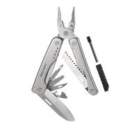 ROXON S803E Elite - Alicates multiherramienta actualizados Material D2 con 20 funciones Herramienta EDC de supervivencia con varilla de pedernal, esencial para exteriores
