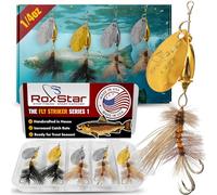 RoxStar Fly Strikers probado en todo el país para pescar más que cualquier spinner, atado a mano en los Estados Unidos, el spinner de pesca más versátil de la historia, trucha, lubina, cabeza de acero