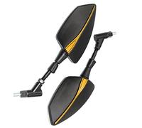 ROXTAN Espejos con El Logotipo De XJ6 Motocicleta CNC Espejos Retrovisores De Aluminio Retrovisores para Yamaha XJ6 Diversion XJ 6 2009-2015 2010 11 12 13 14 Espejos Laterales (Color : Gold A)