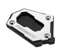 ROXTAN Soportes Laterales Accesorios De Motocicleta para BMW R1250 GS R 1250 GSA R1250GS Adventure R 1250GS Rallye HP Extensión De Soporte Lateral Kickstand Ampliador (Color : A Silver Black)