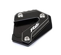 ROXTAN Soportes Laterales Motocicletas para Yamaha R6 YZFR6 YZF R6 2013 2014 2015 2016 2017 2018 2019 2020 2021 2022 Soporte Lateral Placa Ampliadora Soporte De Extensión (Color : Negro)