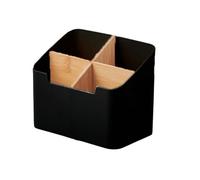 Roxvue Caja de Almacenamiento Multifunción TV Aire Acondicionado Organizador de Control Remoto Práctica Caja de Pañuelos Almacenamiento de Cosméticos para el Hogar Negro