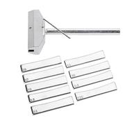 Roxvue Herramienta de Guitarra, Prensa de Trastes para Bajo, con Llave Hexagonal, Repuesto de Prensa de Diapasón, Herramienta de Luthier, Color Plateado