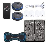 Roxvue Masajeador Eléctrico de Pies, Almohadilla de Masaje Electroestimulador, Esterilla de Masaje EMS, Masajeador Muscular, Masaje Relajante de Pies, Masajeador de Fitness, USB