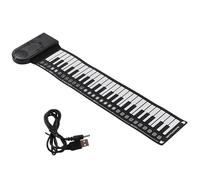 Roxvue Piano con Teclado Piano EléCtrico Enrollable para Principiantes Piano ElectróNico Plegable de 49 Teclas