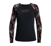 Roxy - Active Lycra Licra, Mujer, Anthracite Athletic Hibiscus, S