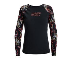 Roxy - Active Lycra Licra, Mujer, Anthracite Athletic Hibiscus, S