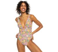 Roxy All About Sol - Tie Back One-Piece Swimsuit for Women - Bañador entero con lazos en la espalda - Mujer - L - Marrón.