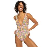 Roxy All About Sol - Tie Back One-Piece Swimsuit for Women - Bañador Entero con Lazos en la Espalda - Mujer - Marrón.