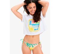 Roxy Atlas Oceanregular Crop ERJZT05921 L Blanco