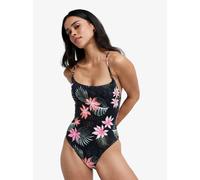 ROXY Bañador de 1 pieza PARADISE FLEUR. Color negro/rosa