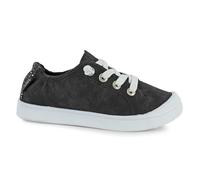 Roxy Bayshore - Tenis sin cordones para niña, Negro 241 Exc, 3 Big Kid