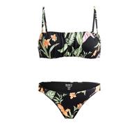 Roxy, Beach Classics Bandeaut Dos piezas, Mujer, M, Anthracite Island Escape