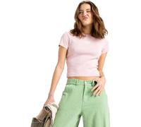 Roxy, Beach Love Camiseta de Manga Corta, Mujer, M, Bleached Mauve