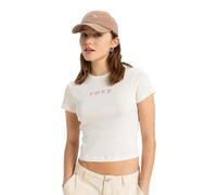 Roxy, Beach Love Camiseta de Manga Corta, Mujer, M, Egret