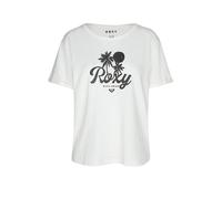 Roxy Oceanwave Regular Slub - Short Sleeve T-Shirt for Women - Camiseta de Manga Corta - Mujer - Blanco.