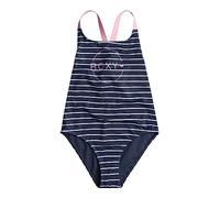 Roxy Bico Basic Stripe - Bañador entero con tirantes cruzados para Niñas 6-16