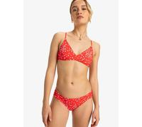 ROXY Braguita de bikini Beach Classics. Color estampado fondo rojo