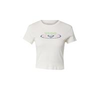 ROXY Camiseta 'BEACH LOVE' marino / verde claro / rosa claro / offwhite, Talla XL