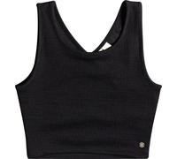 Roxy - Camisetas mujer - Good Keepsake Crop Top Anthracite para Mujer - Talla M - Negro Negro M