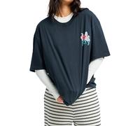 Roxy - Camisetas mujer - Talloversize Washed SS Tee Anthracite para Mujer - Talla S - Gris Gris S