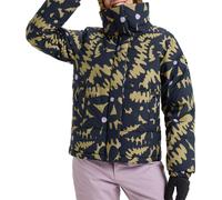 Roxy - Chaquetas de esquí mujer - Snow Winter Rebel Jacket Fennel Seed Big Flower para Mujer - Talla L - Azul marino Azul marino L