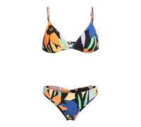 Roxy Color Jam - Tiki Tri Two Piece Bikini Set for Women - Conjunto de Bikini Tiki Tri - Mujer - S - Negro.
