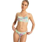 Roxy Conjunto de bikini Into The Sun para mujer, Espuma Verde Coastal Green, M