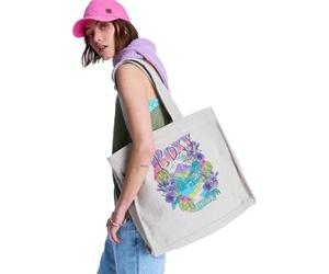 Roxy Drink The Wave - Tote Bag for Women - Bolsa de Playa con Asas - Mujer - Beige.