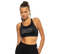ROXY Sujetador deportivo 'EVD FLOW' negro / blanco, Talla S