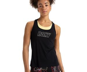 Roxy Everyday Flow Tank Top de Punto de Manga Larga, Negro Verdadero, M para Mujer
