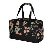 Roxy Feel Happy - Bolsa de Lona Grande con Compartimento Separado para Zapatos, Anthracite Island Escape, Sweet Kombucha - Bolsa de Lona