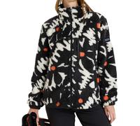 Roxy - Forros polares mujer - Alabama Full Zip Printed True Black Big Flower para Mujer - Talla S - Negro Negro S