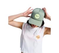 Roxy Gorra Trucker Brighter Day para Mujer, Color Verde