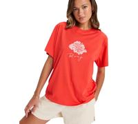 Roxy HANGLOOSE The Sky Camiseta, Poppy Red, Medium Women's