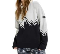 Roxy - Jerséis Mujer - Cozy Sound Anthracite Wind Swept Floral para Mujer de Lana - Talla L - Blanco Blanco L
